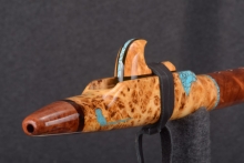Yellow Cedar Burl Native American Flute, Minor, Mid A-4, #T6G